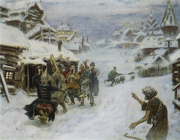 Аполлинарий Михайлович Васнецов. Скоморохи. 1904 год