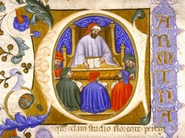 Боэций перед студентами. Италия, 1385
