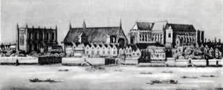 Парламент, дворец и Вестминстерское аббатство. XVII век.
