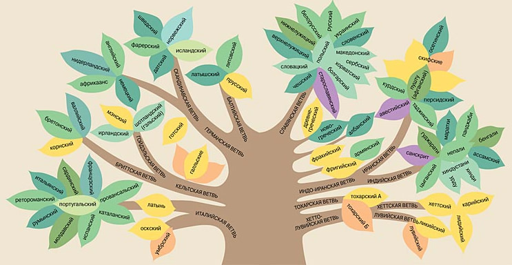 генеалогическое древо индоевропейских языков