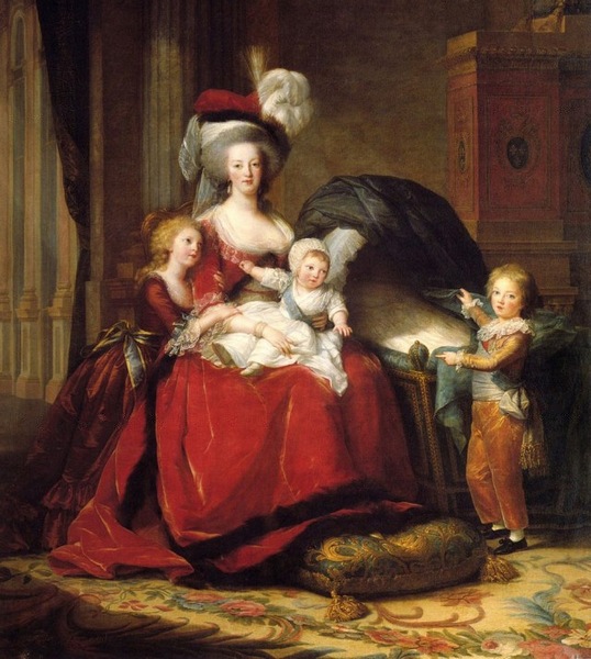 портрет Марии-Антуанетты с детьми