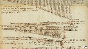 многие работы Исаака Ньютона перед сканированием подверглись реставрации из-за ветхости бумаги