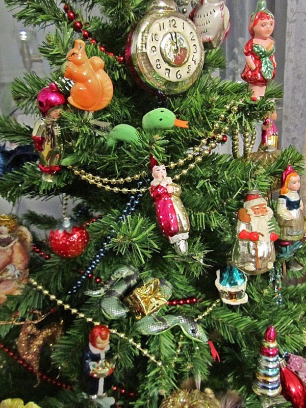 винтажные советские ёлочные игрушки, Деды Морозы и Снегурочки из частной коллекции (с) J()KER