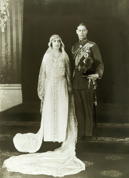 бракосочетание Елизаветы и принца Альберта 26 апреля 1923 г.