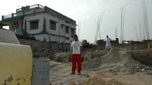 Сушил Кумар на месте стройки