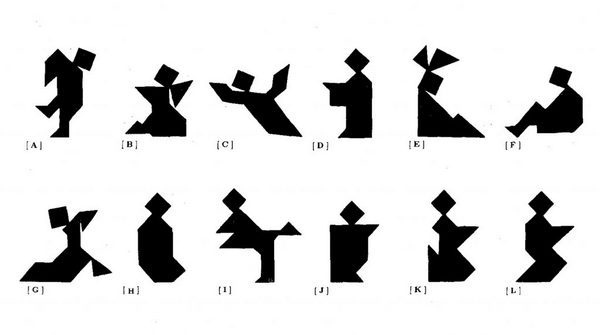 десятиугольные фигуры (тенграмы)