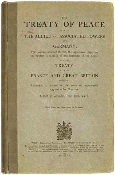 мирный договор между странами союзницами, объединившимися государствами и Германией 1919 г.